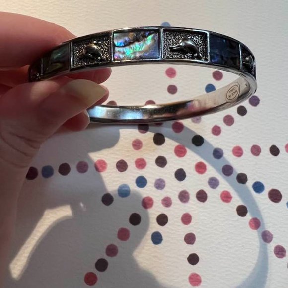 Dolphin Bracelet with Abalone and Mother-of-Pearl - Picture 6 of 7